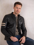 Charlie 2 quilted-shoulder leather jacket - view 6
