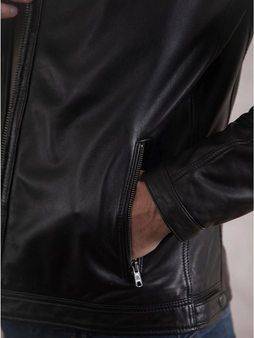 Charlie 2 quilted-shoulder leather jacket - view 3