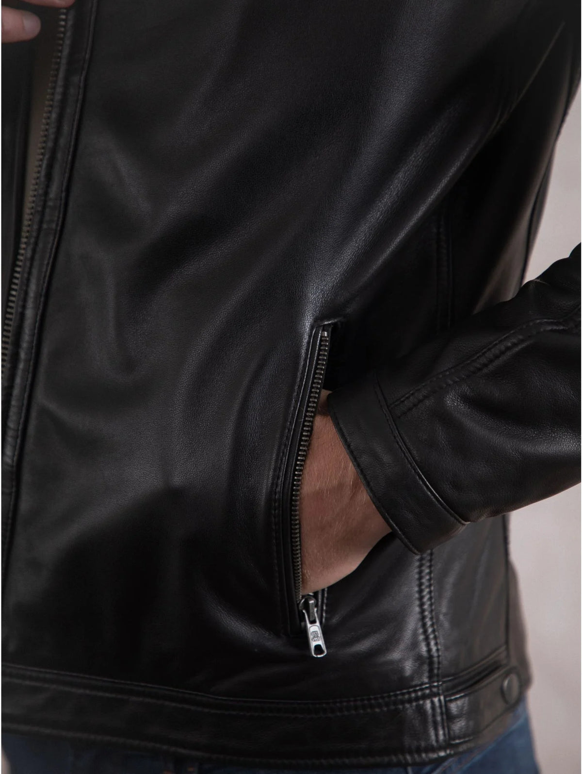 Charlie 2 quilted-shoulder leather jacket - view 3