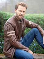 Charlie 2 quilted-shoulder leather jacket - view 7